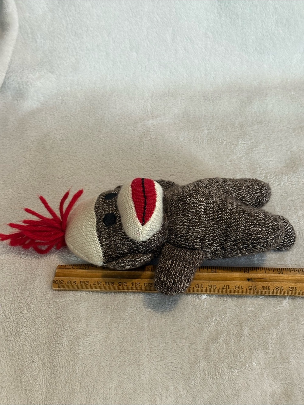 Schylling Sock Monkey Babies 7 inch Brown Knit - Picture 8 of 10